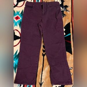 Dark Purple Maroon Short “Amanda” pants